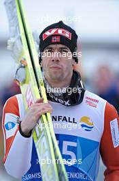 01.01.2011, Garmisch, Germany (GER): Anders Bardal (NOR), Fischer  - FIS world cup ski jumping, four hills tournament, individual HS140, Garmisch (GER). www.xpb.cc. Â© Felgenhauer/xpb.cc. Every downloaded picture is fee-liable.