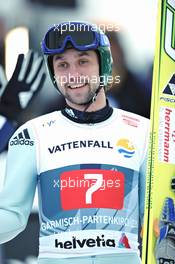 01.01.2011, Garmisch, Germany (GER): Pavel Karelin (RUS), Fischer  - FIS world cup ski jumping, four hills tournament, individual HS140, Garmisch (GER). www.xpb.cc. Â© Felgenhauer/xpb.cc. Every downloaded picture is fee-liable.