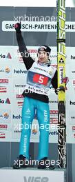01.01.2011, Garmisch, Germany (GER): Simon Ammann (SUI), Fischer  - FIS world cup ski jumping, four hills tournament, individual HS140, Garmisch (GER). www.xpb.cc. Â© Felgenhauer/xpb.cc. Every downloaded picture is fee-liable.