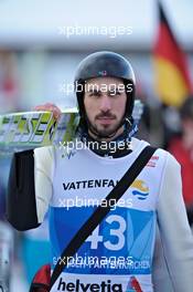 01.01.2011, Garmisch, Germany (GER): Emmanuel Chedal (FRA), Fischer  - FIS world cup ski jumping, four hills tournament, individual HS140, Garmisch (GER). www.xpb.cc. Â© Felgenhauer/xpb.cc. Every downloaded picture is fee-liable.