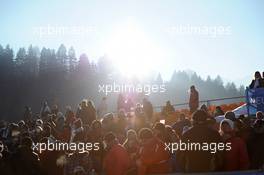 01.01.2011, Garmisch, Germany (GER): spectators in the sun - FIS world cup ski jumping, four hills tournament, individual HS140, Garmisch (GER). www.xpb.cc. Â© Felgenhauer/xpb.cc. Every downloaded picture is fee-liable.