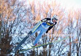 06.01.2011, Bischofshofen, Austria (AUT): Simon Ammann (SUI), Fischer  - FIS world cup ski jumping, four hills tournament, individual HS140, Bischofshofen (AUT). www.xpb.cc. Â© Felgenhauer/xpb.cc. Every downloaded picture is fee-liable.