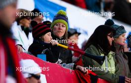06.02.2011, Oberstdorf, Germany (GER): a young boy with a vuvuzela plays a fanfare for the german team  - FIS world cup ski jumping, team HS213, Oberstdorf (GER). www.xpb.cc. © Laiho/xpb.cc. Every downloaded picture is fee-liable.
