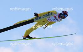 12.03.2011, Lahti, Finland (FIN): Janne Ahonen (FIN), Fischer  - FIS world cup ski jumping, team HS130, Lahti (FIN). www.xpb.cc. © Laiho/xpb.cc. Every downloaded picture is fee-liable.