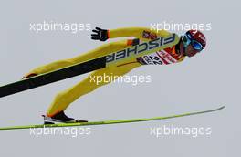 26.02.2011, Oslo, Norway (NOR):  Janne Ahonen (FIN), Fischer - FIS nordic world ski championships, ski jumping, individual HS106, Oslo (NOR). www.xpb.cc. © Laiho/xpb.cc. Every downloaded picture is fee-liable.