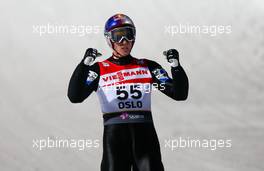 03.03.2011, Oslo, Norway (NOR):  Gregor Schlierenzauer (AUT), Fischer - FIS nordic world ski championships, ski jumping, individual HS134, Oslo (NOR). www.xpb.cc. © Laiho/xpb.cc. Every downloaded picture is fee-liable.