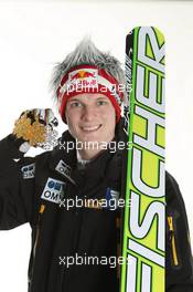 03.03.2011, Oslo, Norway (NOR): Thomas Morgenstern (AUT), Fischer  - FIS nordic world ski championships, ski jumping, medals, Oslo (NOR). www.xpb.cc. © Hemmersbach/xpb.cc. Every downloaded picture is fee-liable.