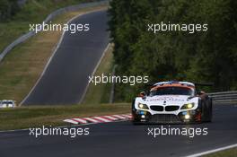 #19 Schubert Motorsport BMW Z4 GT3: Dirk Werner, Dirk Müller, Lucas Luhr, Alexander Sims  18.06.2014. ADAC Zurich 24 Hours, Nurburgring, Germany