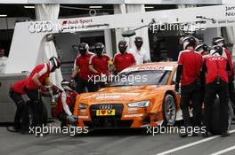Pitstop, Jamie Green (GBR) Audi Sport Team Abt Sportsline Audi RS 5 DTM 27.06.2014, Norisring, Nürnberg, Germany, Friday.