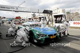 Pitstop, Augusto Farfus (BRA) BMW Team RBM BMW M34 DTM 27.06.2014, Norisring, Nürnberg, Germany, Friday.
