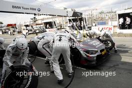 Pitstop, Joey Hand (USA) BMW Team RBM BMW M4 DTM 27.06.2014, Norisring, Nürnberg, Germany, Friday.