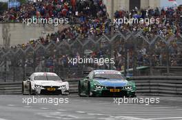 Augusto Farfus (BRA) BMW Team RBM BMW M34 DTM and  Martin Tomczyk (GER) BMW Team Schnitzer BMW M4 DTM 29.06.2014, Norisring, Nürnberg, Germany, Friday.