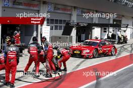 Pitstop, Miguel Molina (ESP) Audi Sport Team Abt Audi RS 5 DTM 03.08.2014, Red Bull Ring, Spielberg, Austria, Sunday.