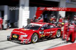 Pitstop, Miguel Molina (ESP) Audi Sport Team Abt Audi RS 5 DTM 03.08.2014, Red Bull Ring, Spielberg, Austria, Sunday.