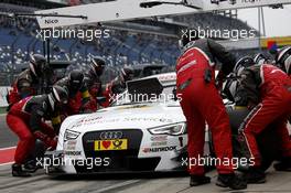 Pitstop, Nico Müller (SUI) Audi Sport Team Rosberg Audi RS 5 DTM 12.09.2014, Lausitzring, Germany, Friday.
