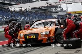 Pitstop, Jamie Green (GBR) Audi Sport Team Abt Sportsline Audi RS 5 DTM 12.09.2014, Lausitzring, Germany, Friday.
