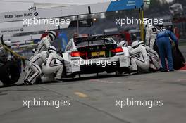 Pitstop, Marco Wittmann (GER) BMW Team RMG BMW M4 DTM 12.09.2014, Lausitzring, Germany, Friday.