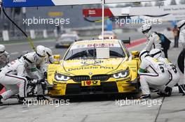 Pitstop, Timo Glock (GER) BMW Team MTEK BMW M3 DTM 12.09.2014, Lausitzring, Germany, Friday.