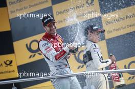 Podium, Timo Scheider (GER) Audi Sport Team Phoenix Audi RS 5 DTM 14.09.2014, Lausitzring, Germany, Sunday.