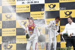Podium, Mattias Ekstroem (SWE), Audi Sport Team Abt Sportsline, Audi A5 DTM 28.09.2014, Zandvoort, Netherlands, Sunday.