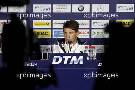 Press Conference, Marco Wittmann (GER) BMW Team RMG BMW M4 DTM 17.10.2014, Hockenheim, Hockenheimring, Friday.