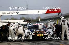 Pitstop, Bruno Spengler (CAN) BMW Team Schnitzer BMW M4 DTM 01.04.2014, DTM Test, Hungaroring, Hungary, Tuesday.