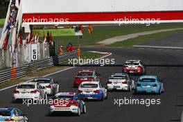   Start of the race 2  28.09.2014. European Touring Car Championship, Round 5, Pergusa, Italy.