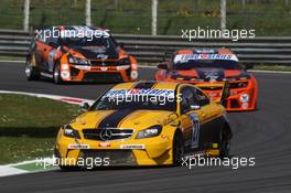 06.04.2014- Race 1, Edward Cheever (ITA) Mercedes C63 AMG CoupÃ¨, R.R.T.   06.04.2014. Euro V8 Series, Round 01, Monza, Italy.