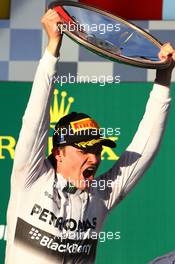 1st place Nico Rosberg (GER) Mercedes AMG F1 W05. 16.03.2014. Formula 1 World Championship, Rd 1, Australian Grand Prix, Albert Park, Melbourne, Australia, Race Day.