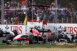 Jules Bianchi (FRA) Marussia F1 Team MR03. 16.03.2014. Formula 1 World Championship, Rd 1, Australian Grand Prix, Albert Park, Melbourne, Australia, Race Day.