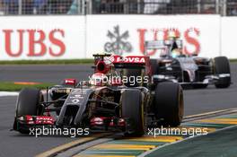 Pastor Maldonado (VEN) Lotus F1 E21. 16.03.2014. Formula 1 World Championship, Rd 1, Australian Grand Prix, Albert Park, Melbourne, Australia, Race Day.