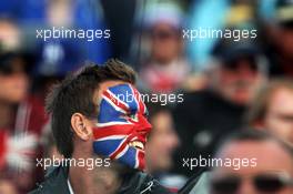 A british race fan. 16.03.2014. Formula 1 World Championship, Rd 1, Australian Grand Prix, Albert Park, Melbourne, Australia, Race Day.
