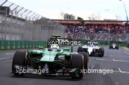 Marcus Ericsson (SWE) Caterham CT05. 16.03.2014. Formula 1 World Championship, Rd 1, Australian Grand Prix, Albert Park, Melbourne, Australia, Race Day.