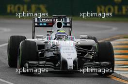 Felipe Massa (BRA) Williams FW36. 15.03.2014. Formula 1 World Championship, Rd 1, Australian Grand Prix, Albert Park, Melbourne, Australia, Qualifying Day.