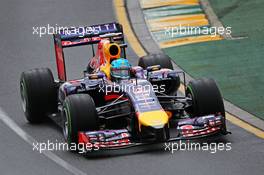 Sebastian Vettel (GER) Red Bull Racing RB10. 15.03.2014. Formula 1 World Championship, Rd 1, Australian Grand Prix, Albert Park, Melbourne, Australia, Qualifying Day.