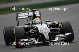 Esteban Gutierrez (MEX) Sauber C33. 15.03.2014. Formula 1 World Championship, Rd 1, Australian Grand Prix, Albert Park, Melbourne, Australia, Qualifying Day.