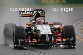 Nico Hulkenberg (GER) Sahara Force India F1 VJM07. 15.03.2014. Formula 1 World Championship, Rd 1, Australian Grand Prix, Albert Park, Melbourne, Australia, Qualifying Day.