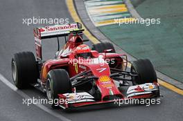 Kimi Raikkonen (FIN) Ferrari F14-T. 15.03.2014. Formula 1 World Championship, Rd 1, Australian Grand Prix, Albert Park, Melbourne, Australia, Qualifying Day.