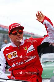 Kimi Raikkonen (FIN) Ferrari on the drivers parade. 16.03.2014. Formula 1 World Championship, Rd 1, Australian Grand Prix, Albert Park, Melbourne, Australia, Race Day.