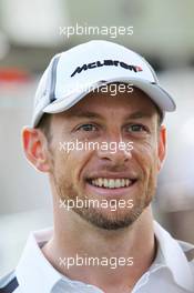 Jenson Button (GBR) McLaren. 13.03.2014. Formula 1 World Championship, Rd 1, Australian Grand Prix, Albert Park, Melbourne, Australia, Preparation Day.