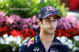 Daniel Ricciardo (AUS) Red Bull Racing. 13.03.2014. Formula 1 World Championship, Rd 1, Australian Grand Prix, Albert Park, Melbourne, Australia, Preparation Day.