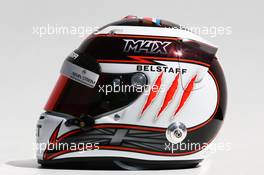 The helmet of Max Chilton (GBR) Marussia F1 Team. 13.03.2014. Formula 1 World Championship, Rd 1, Australian Grand Prix, Albert Park, Melbourne, Australia, Preparation Day.
