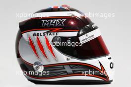 The helmet of Max Chilton (GBR) Marussia F1 Team. 13.03.2014. Formula 1 World Championship, Rd 1, Australian Grand Prix, Albert Park, Melbourne, Australia, Preparation Day.