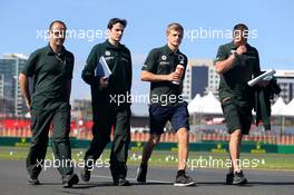 Marcus Ericsson (SWE), Caterham F1 Team  12.03.2014. Formula 1 World Championship, Rd 1, Australian Grand Prix, Albert Park, Melbourne, Australia, Preparation Day.