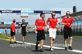 Max Chilton (GBR) Marussia F1 Team walks the circuit. 12.03.2014. Formula 1 World Championship, Rd 1, Australian Grand Prix, Albert Park, Melbourne, Australia, Preparation Day.
