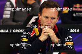 Christian Horner (GBR) Red Bull Racing Team Principal in the FIA Press Conference. 20.06.2014. Formula 1 World Championship, Rd 8, Austrian Grand Prix, Spielberg, Austria, Practice Day.