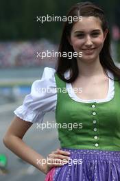 Grid girls 22.06.2014. Formula 1 World Championship, Rd 8, Austrian Grand Prix, Spielberg, Austria, Race Day.
