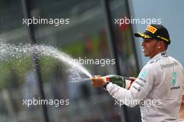 2nd place Lewis Hamilton (GBR) Mercedes AMG F1. 22.06.2014. Formula 1 World Championship, Rd 8, Austrian Grand Prix, Spielberg, Austria, Race Day.