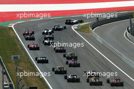 Start of the race 22.06.2014. Formula 1 World Championship, Rd 8, Austrian Grand Prix, Spielberg, Austria, Race Day.