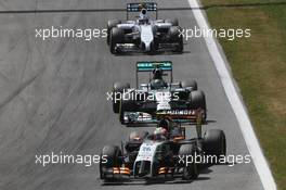 Sergio Perez (MEX) Sahara Force India F1 VJM07. 22.06.2014. Formula 1 World Championship, Rd 8, Austrian Grand Prix, Spielberg, Austria, Race Day.